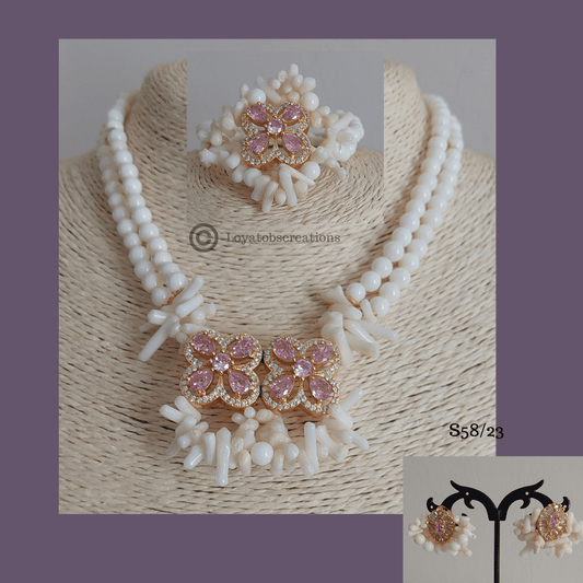 Candytuft Necklace, Bracelet and Earring Set