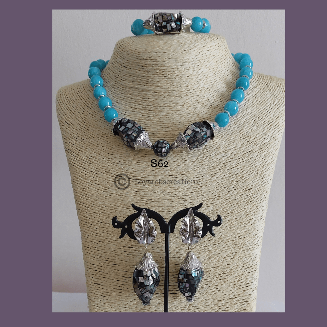 Midnight Jazz Necklace and Earring Set