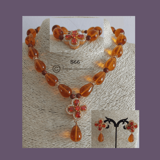Torch Ginger Necklace and Earring Set