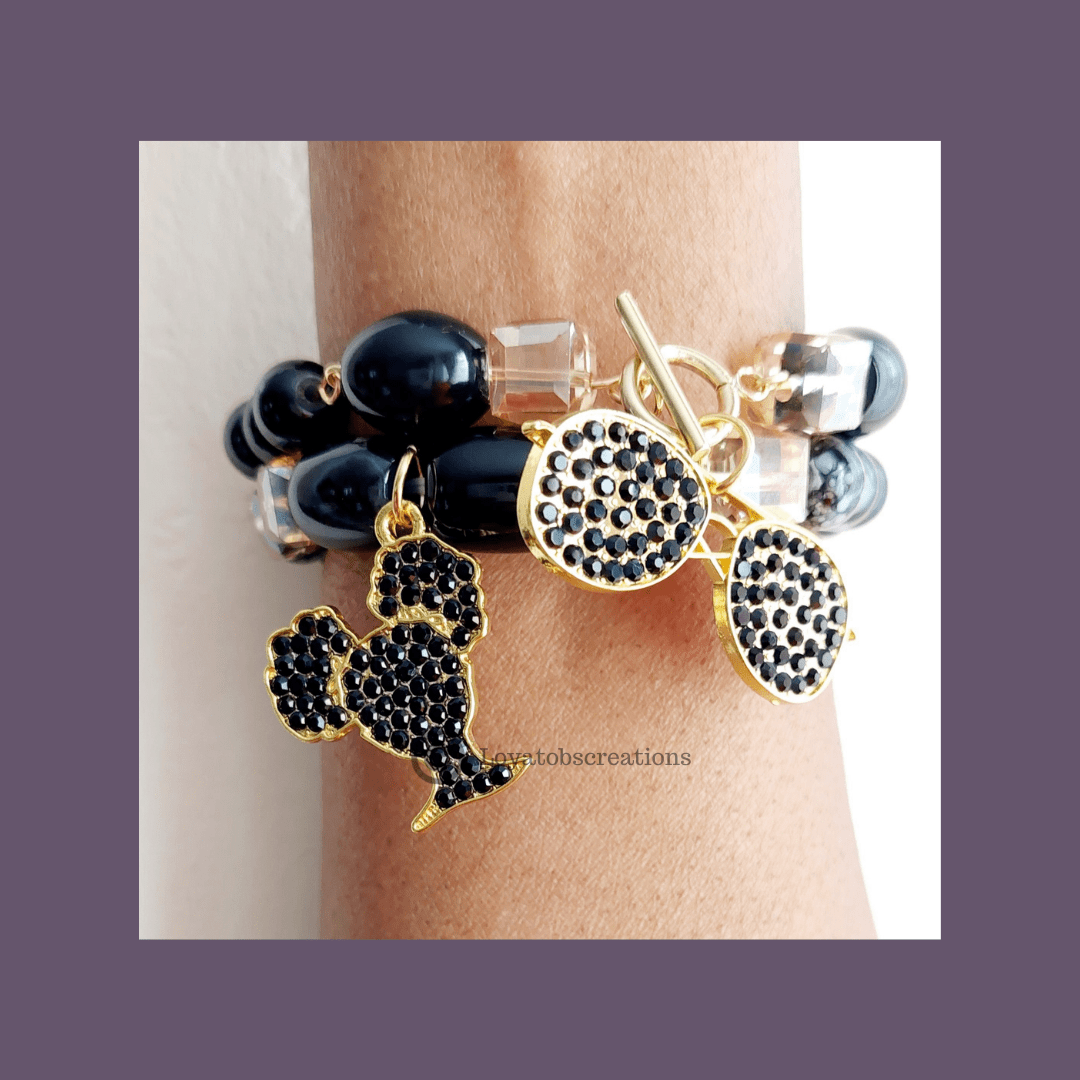 Fashion Girl Charm Bracelet Set