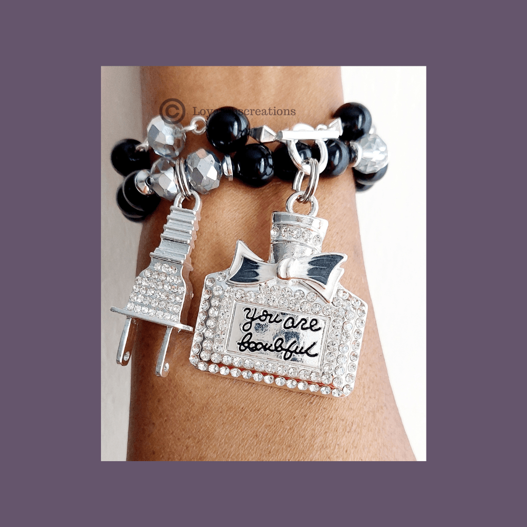 You are Beautiful Charm  Bracelet Set