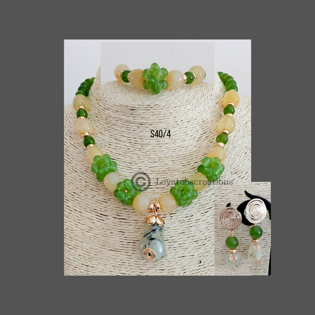 Buttercup Necklace, Bracelet and Earring Set