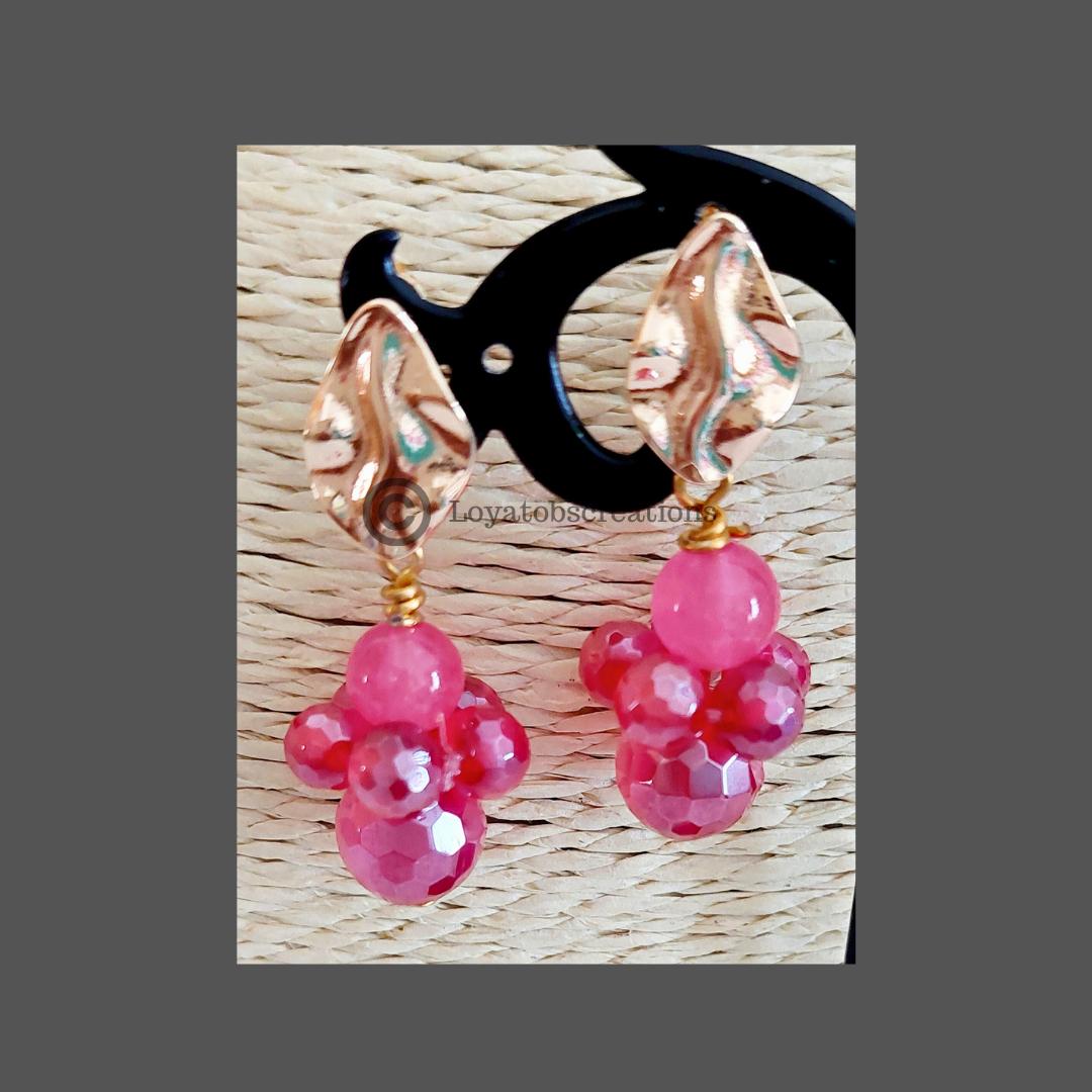 Foxglove Necklace, Bracelet and Earring Set