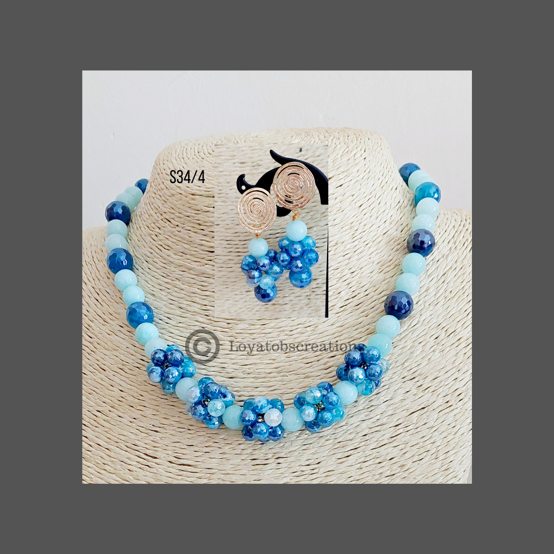 Morning Glory Necklace and Earring Set