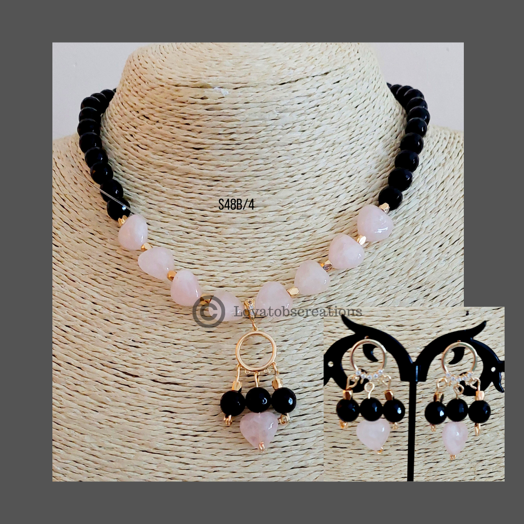 Rose of Sharon 2 Necklace and Earring Set