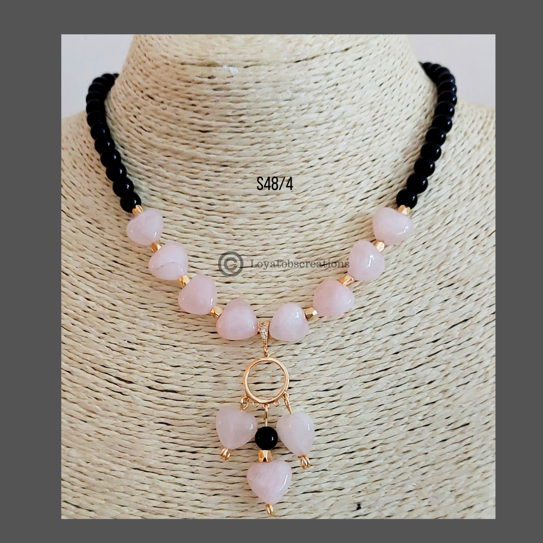 Rose of Sharon  Necklace and Earring Set