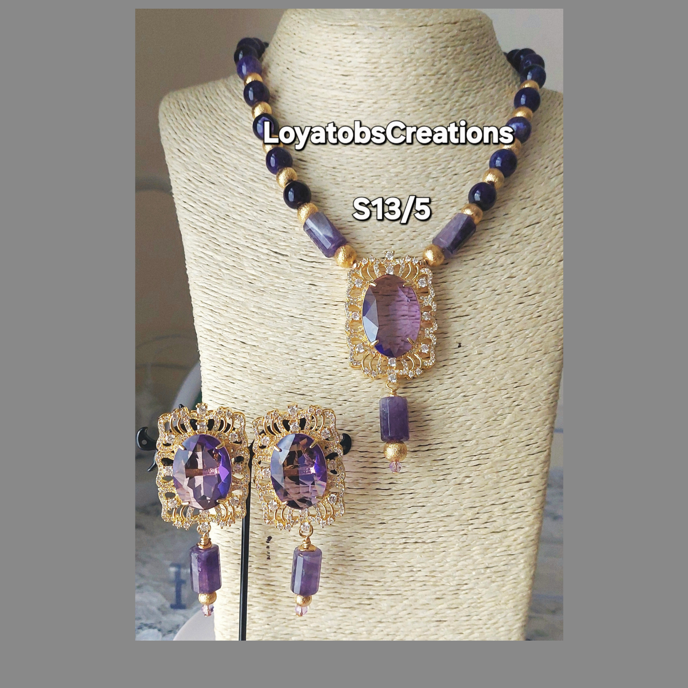 Aster Necklace and Earring Set