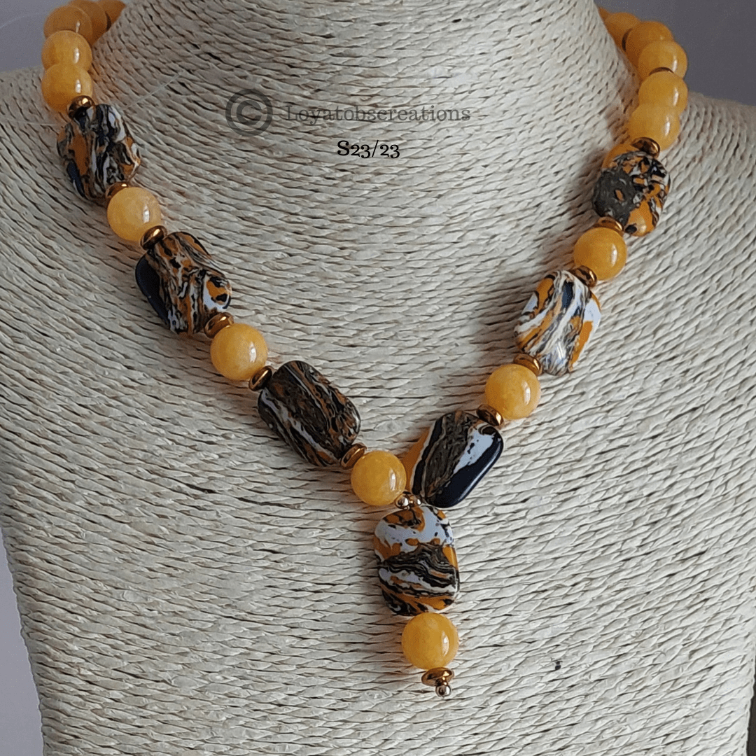 Tiger Necklace, Bracelet and Earring Set